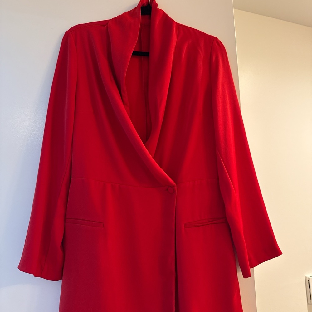 Elegant Red Women's Coat